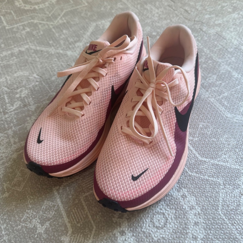 Nike Revolution 7 Running Shoes Womens 9 Pink Burgundy Mesh Sneakers FB8504-600